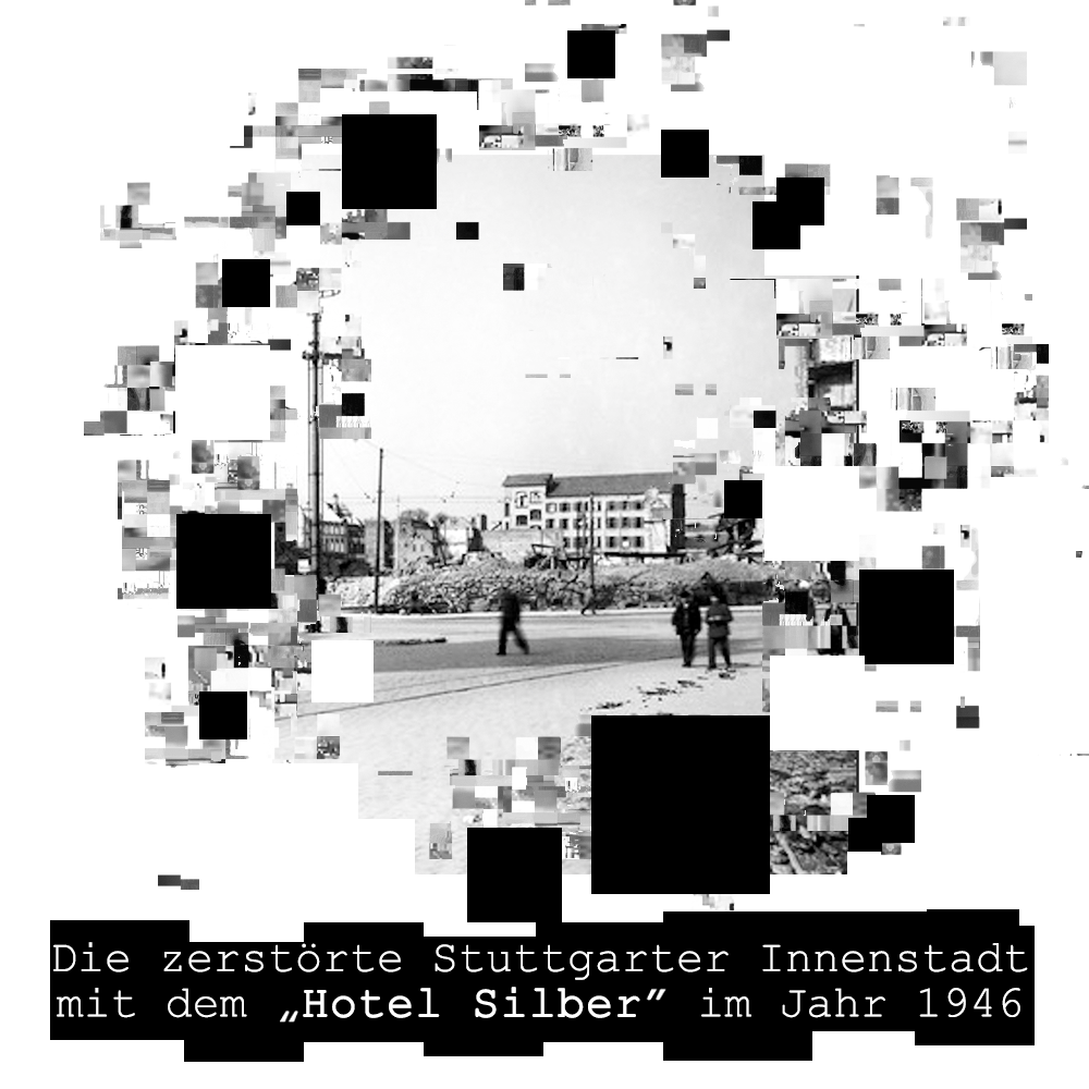 Die zerstörte Stuttgarter Innenstadt